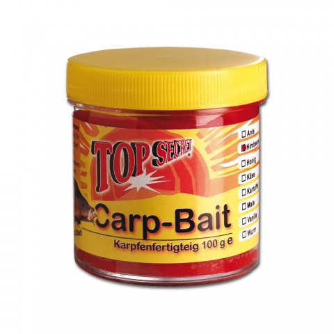 Fishing Food pastes and dough :: Top Secret Fangfertigteig (Kaprfen) Carp  Bait sinking corn 100g