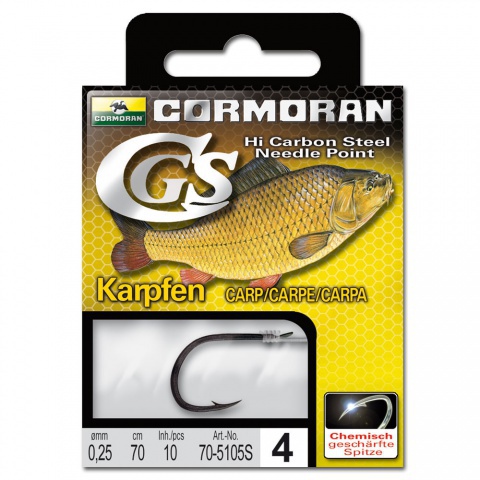 Hook Cormoran Match Hooks CGS Size 16 Hi Carbon Steel Specks Fried Fish Bream