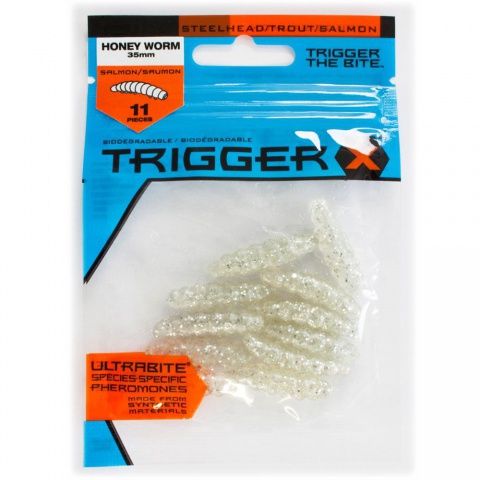 Trout fishing :: Trigger X Honey Worm (bee maggots 3.5 cm) 11
